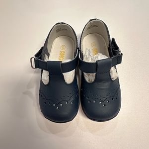 Angel Baby Girls Navy T-Strap Mary Janes
